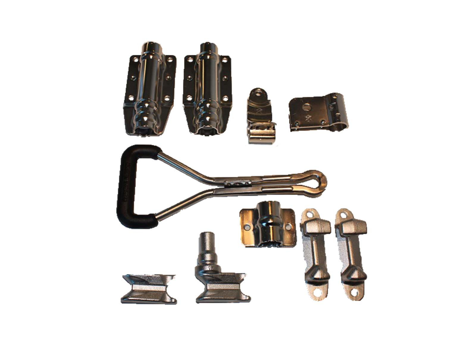 Stanglås utvendig Ø27mm rustfri - Med dørgrep inkl.rør 3000mm