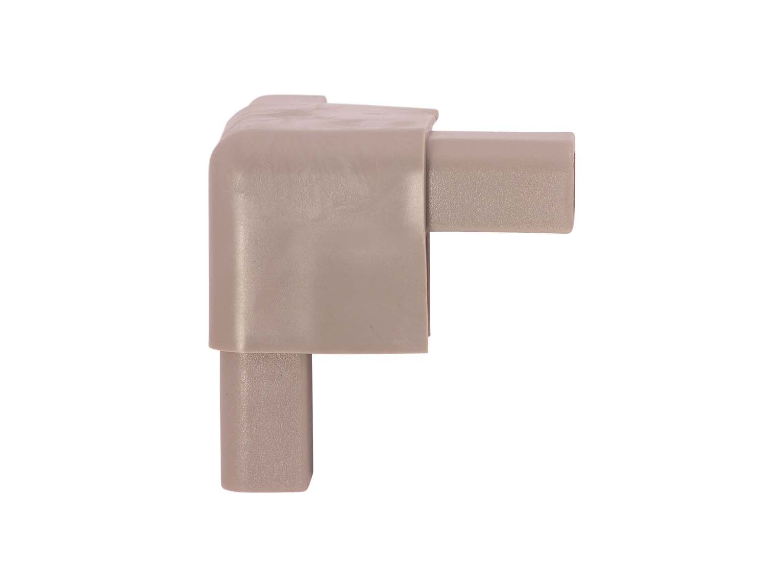 Plasthjørne f/25mm RAL9007 alugrå - 358149