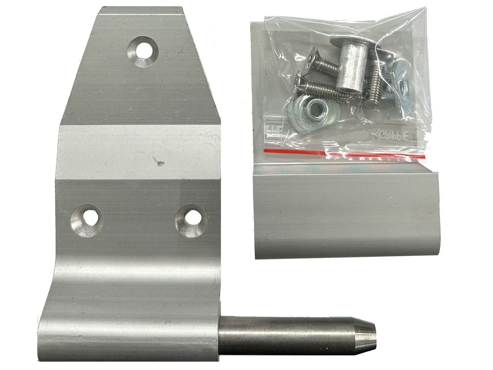 Hengsle alu.komplett  med tapp-venstre  for høyre bakdør - 290-B.port hengsle v