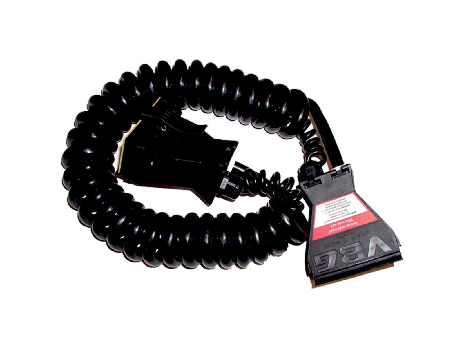 Spiralkabel m/støpsel VBG 17-polet  - 70270045