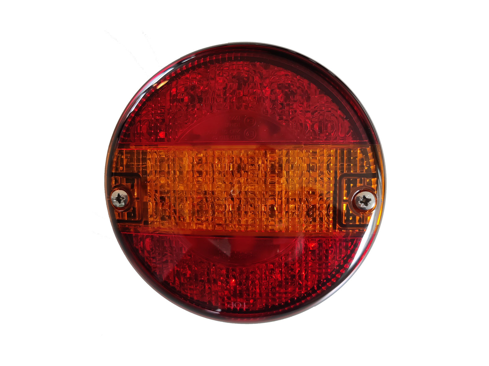 Baklykt 3 kammer Ø140mm 24V LED - Med PG16 nippel,23-8400-817 - ADR-zone2 IP69K,single function.