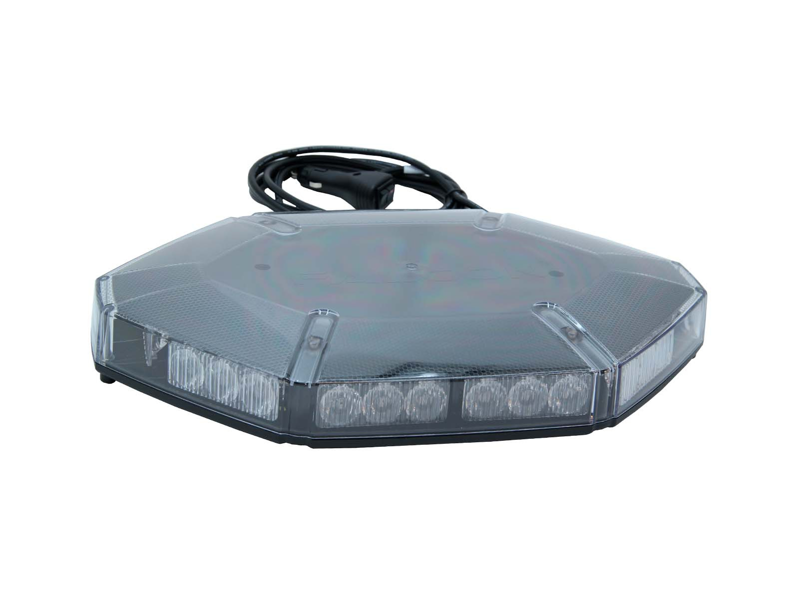 Varselbjelke mini 12/24V LED, oransje  - Høyde 65mm - Med magnetisk/vacum fot