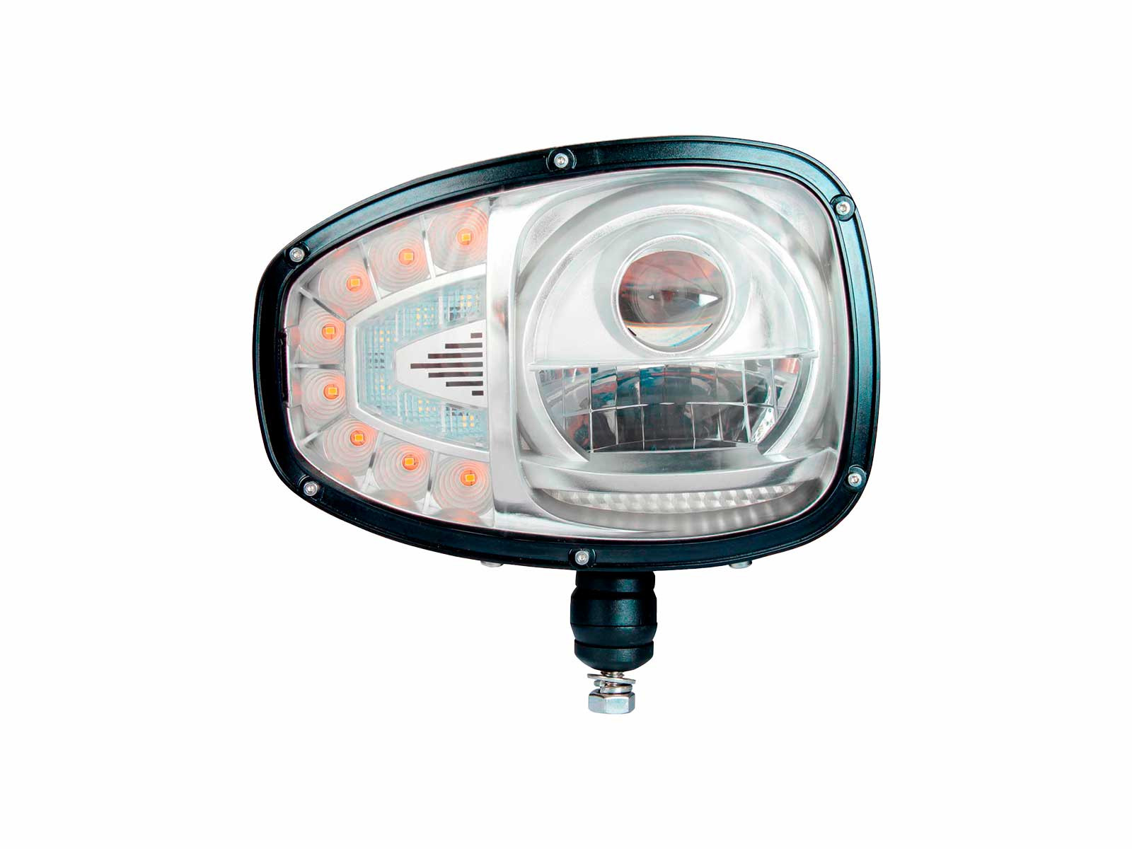 MIB Fjärrljus LED m/blinker för snöplog vänster