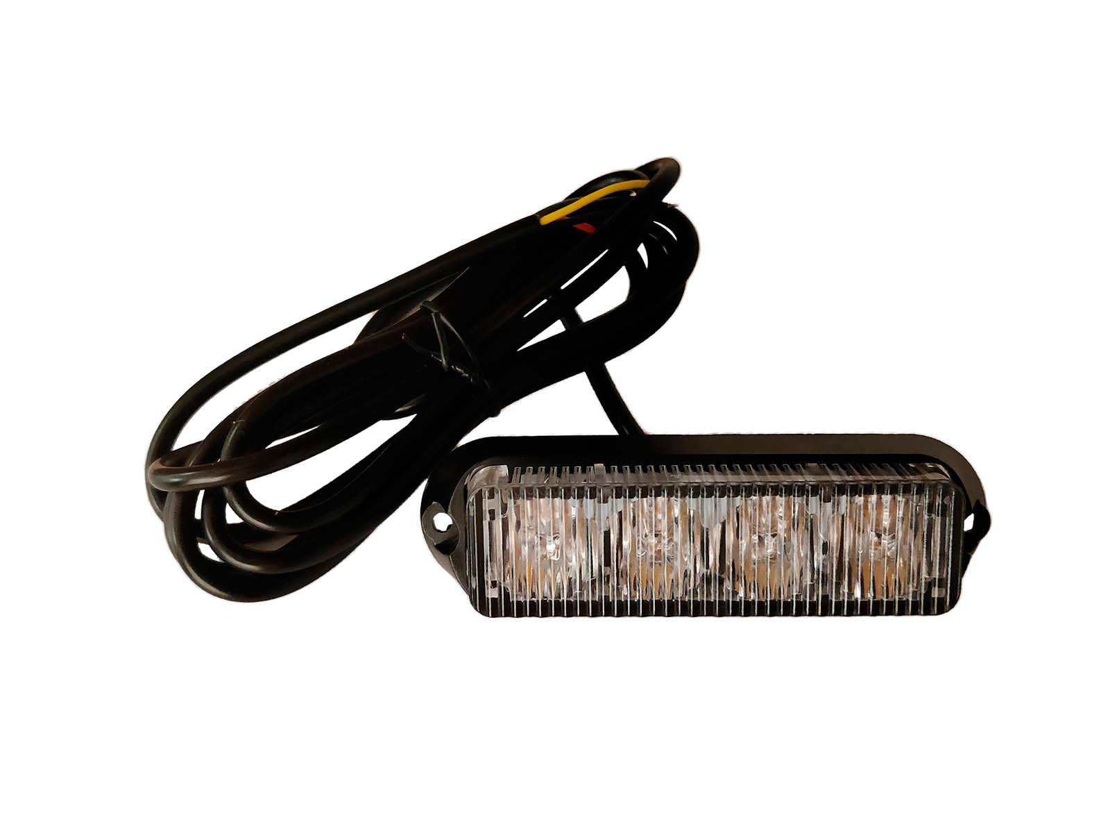 NORDLYS+ Blitzlygte 4xLED orange 10-30V planmonteret