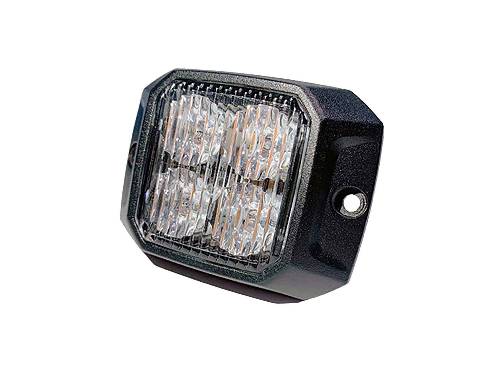 NORDLYS+ Blitzlygte 4xLED orange 10-30V planmonteret