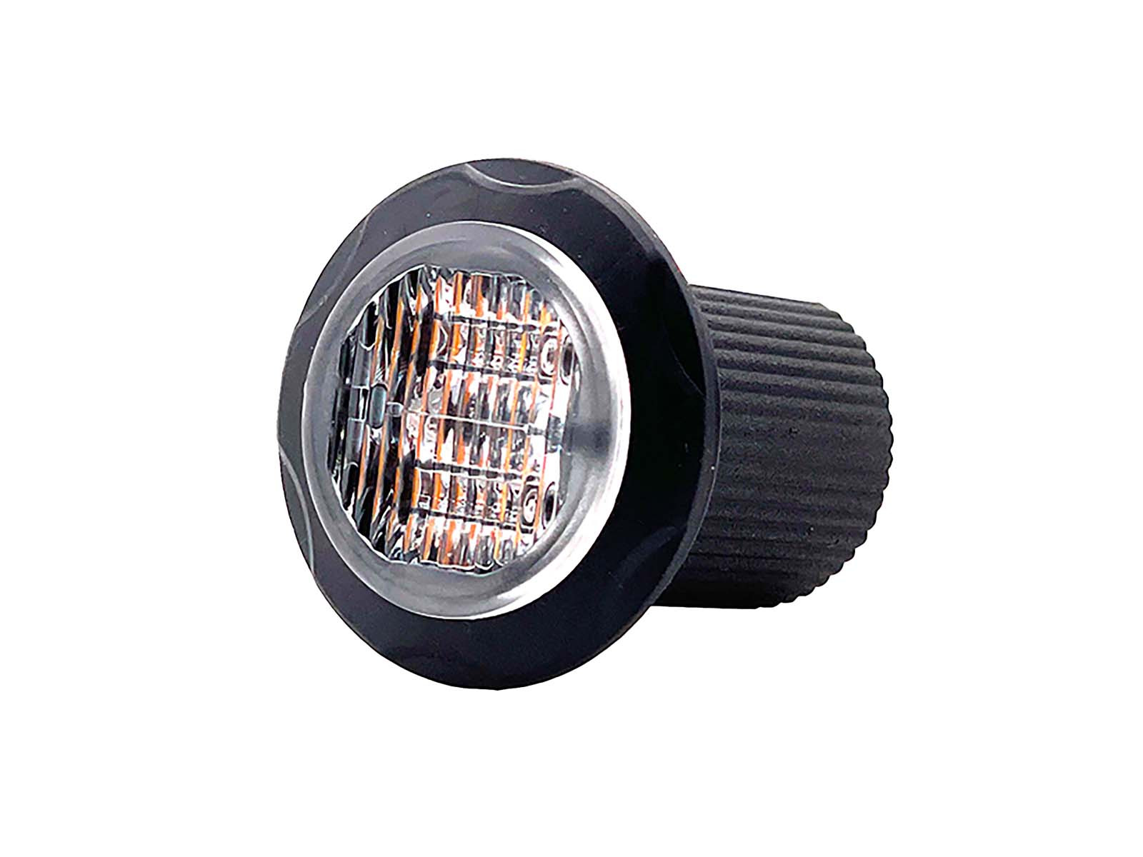 NORDLYS+ Blitzlygte 1xLED orange 10-30V rund indbyg