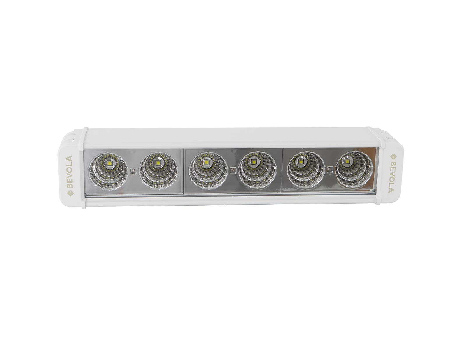 Lysbjelke 6x10W LED Flood 5400 lumen Hvit - 10W single bar 6P White