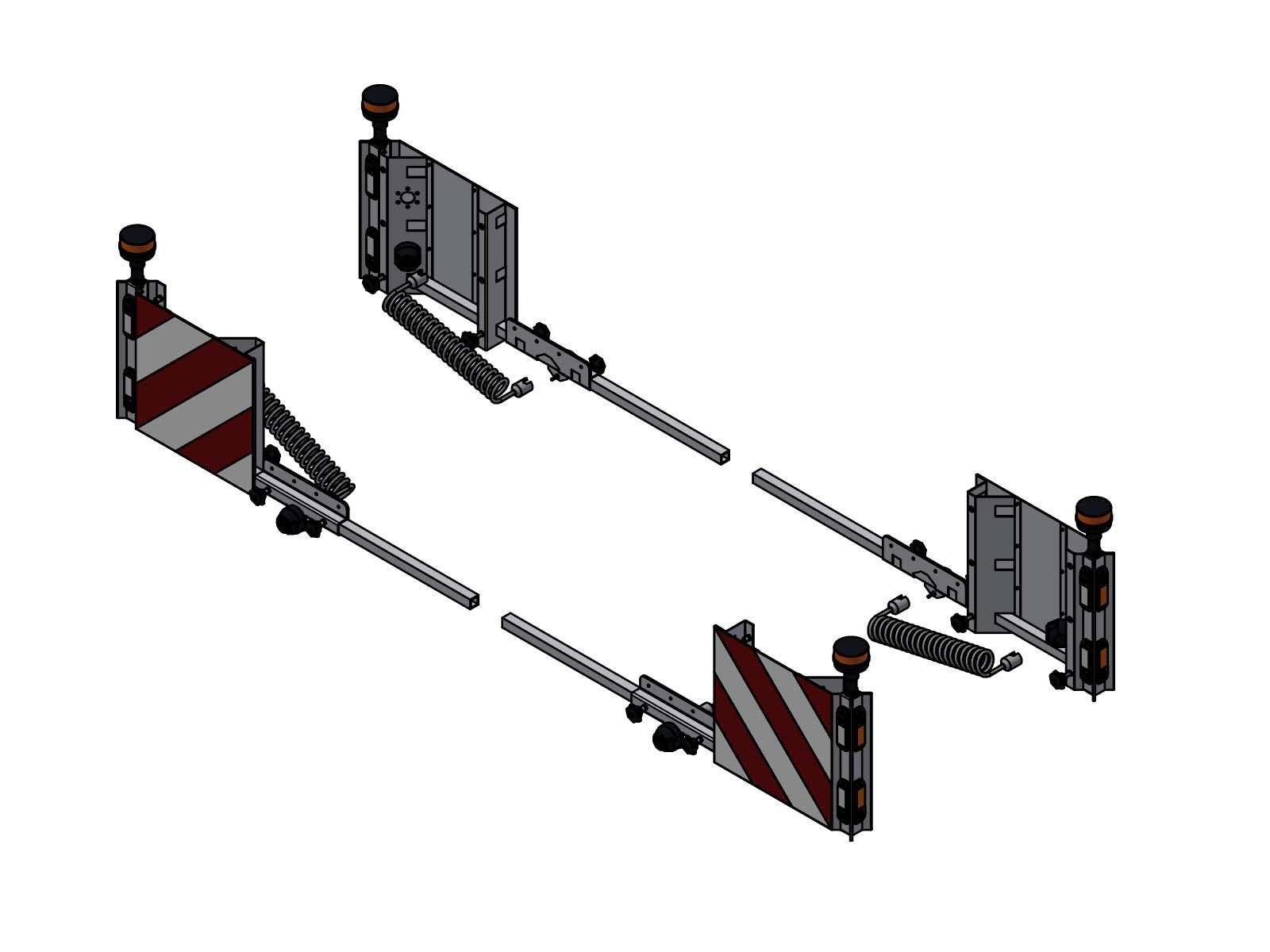 Bred last markering m/lys+rotorlygte EU sæt
