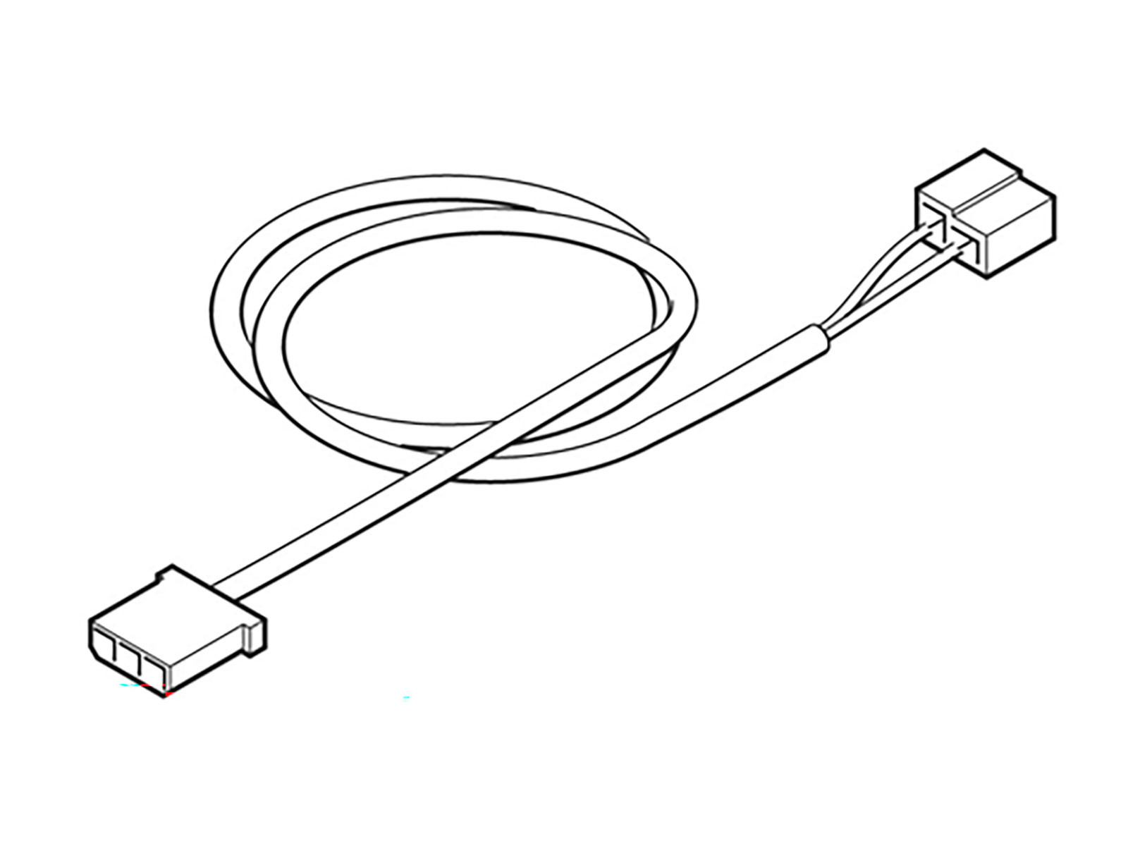 Kabel til Sensor 4m 2pin Ebersprecher 25 1688 89 09 00