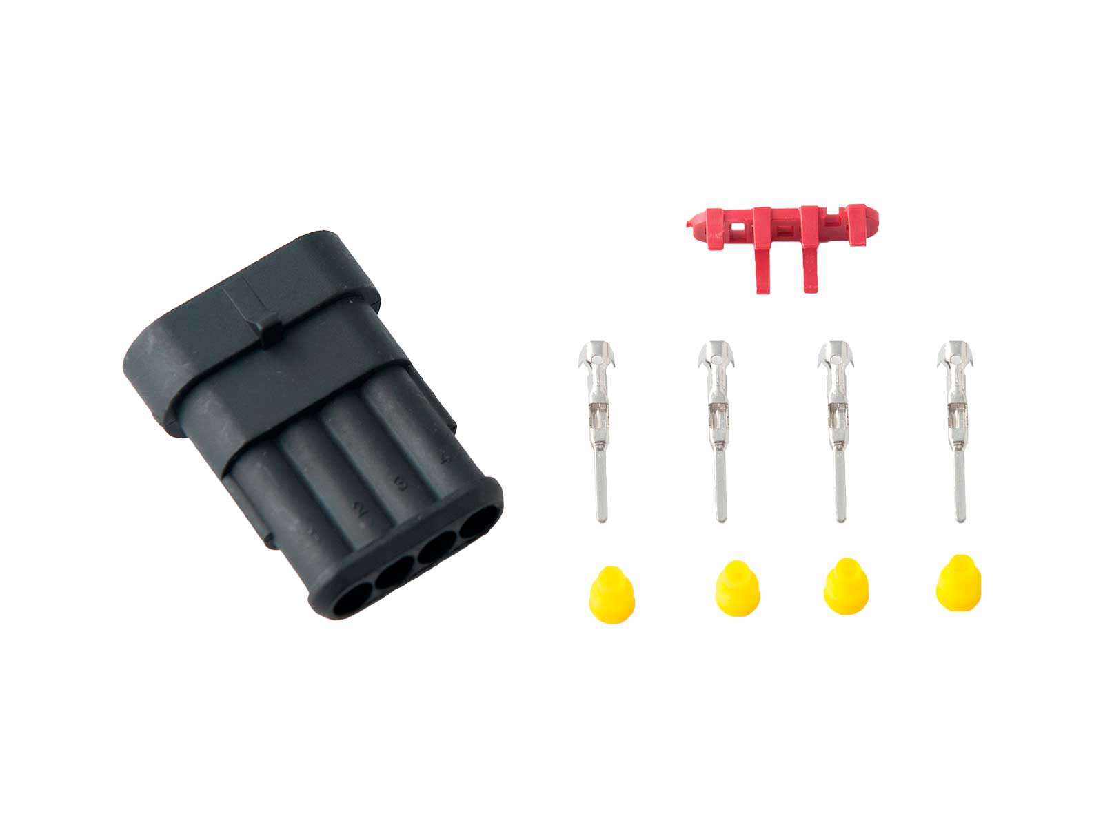 Super Seal 4-pin, han til 498524 - 7811046