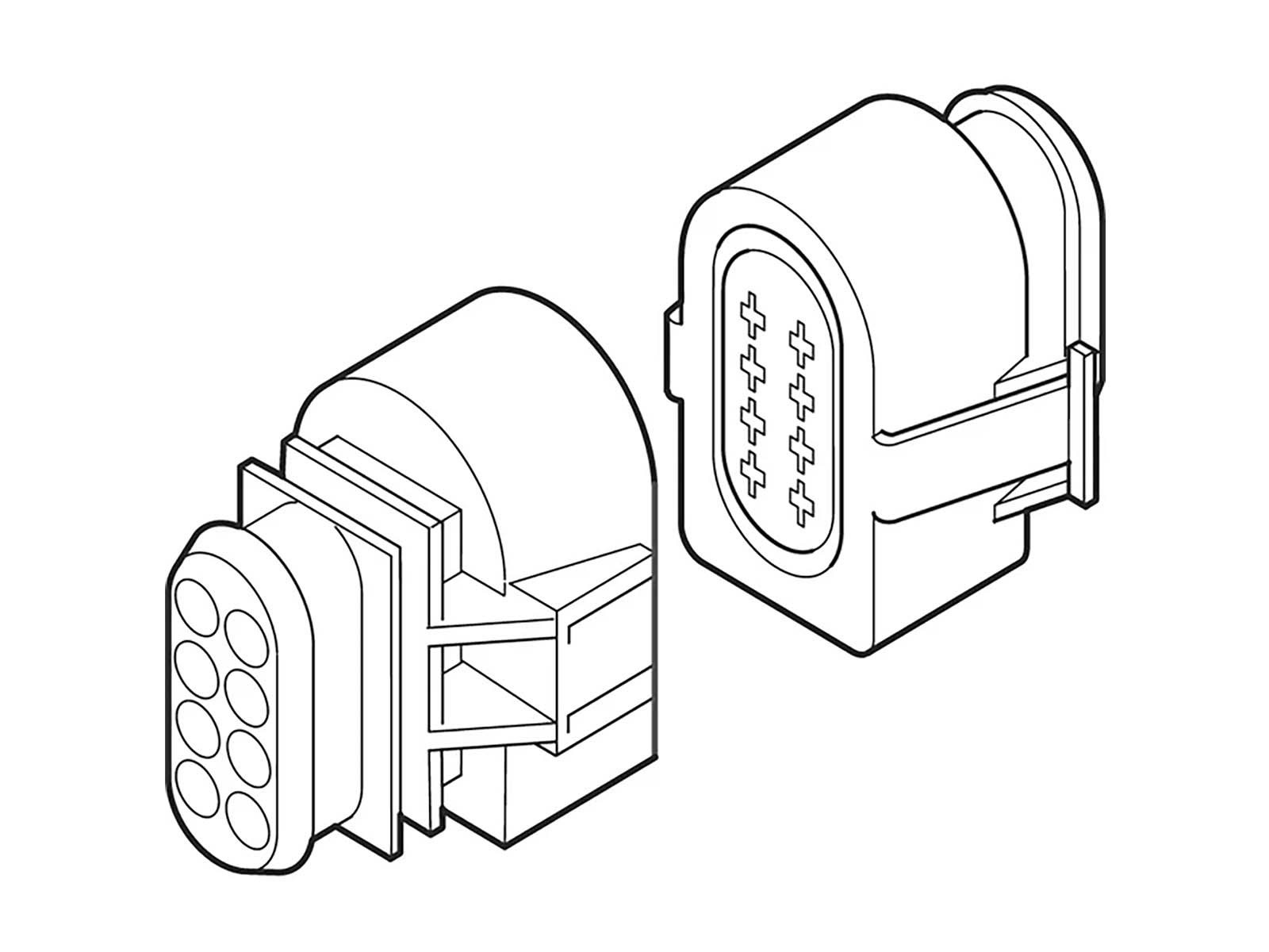 Eberspächer Kontaktstykke Hydronic kp m/kabelsko - 22.1000.30.1021