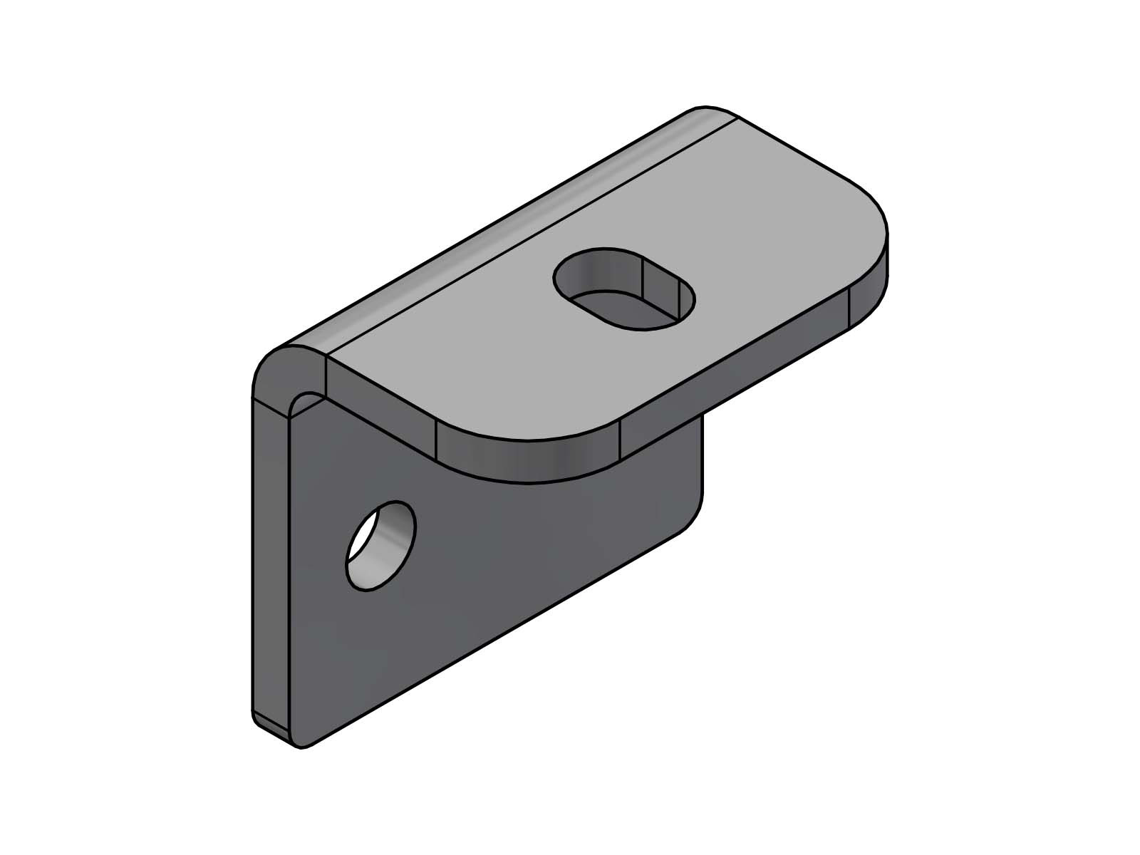 Flexifeste 80x60x90x8mm tverrående ovalt hull 16x24 galv - ALB109104 US 11088