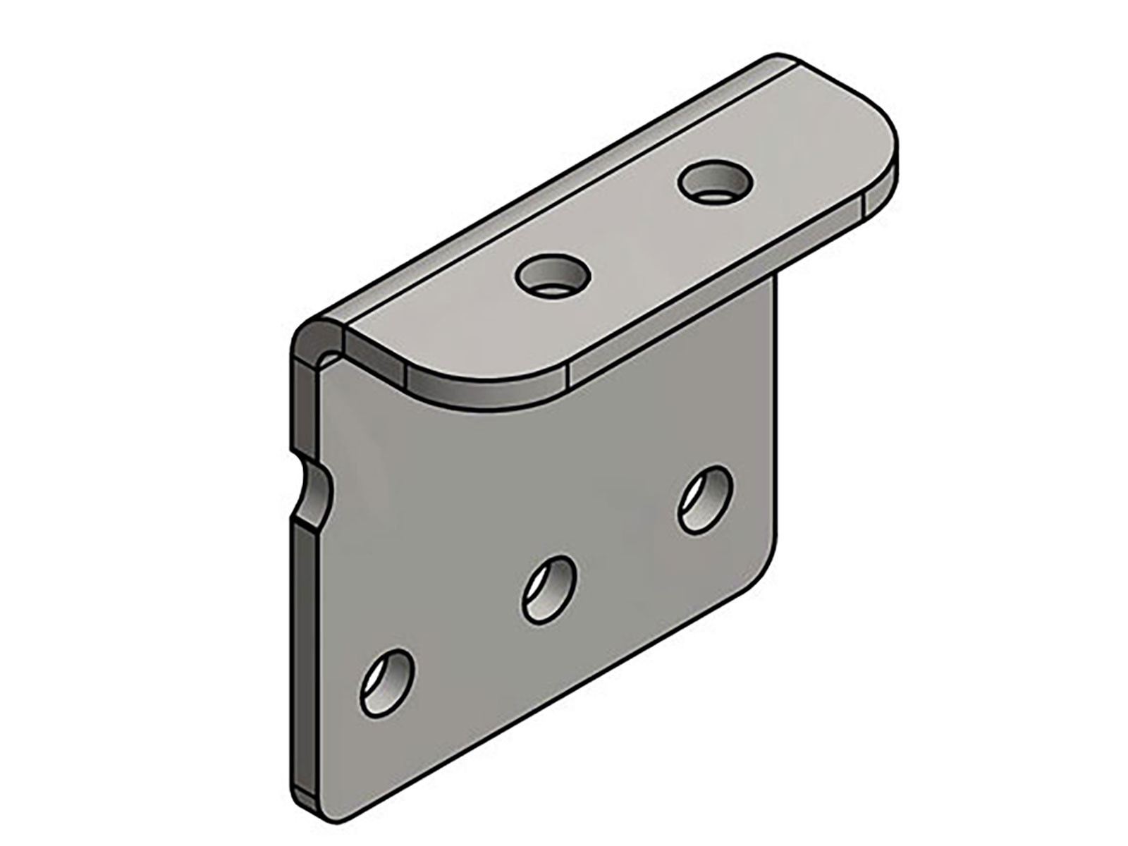 Nedre konsoll H:140mm 2 hull galv 20130459