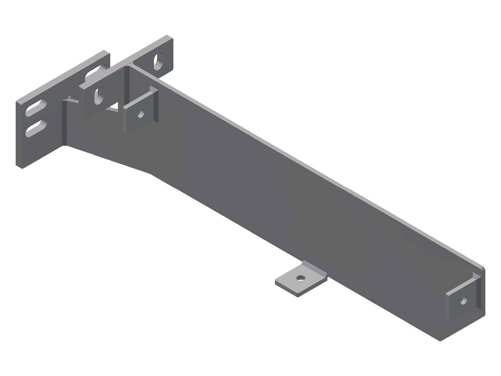 Brakett for nettkasser høyre galvanisert Pallift/Hyva - 20231389