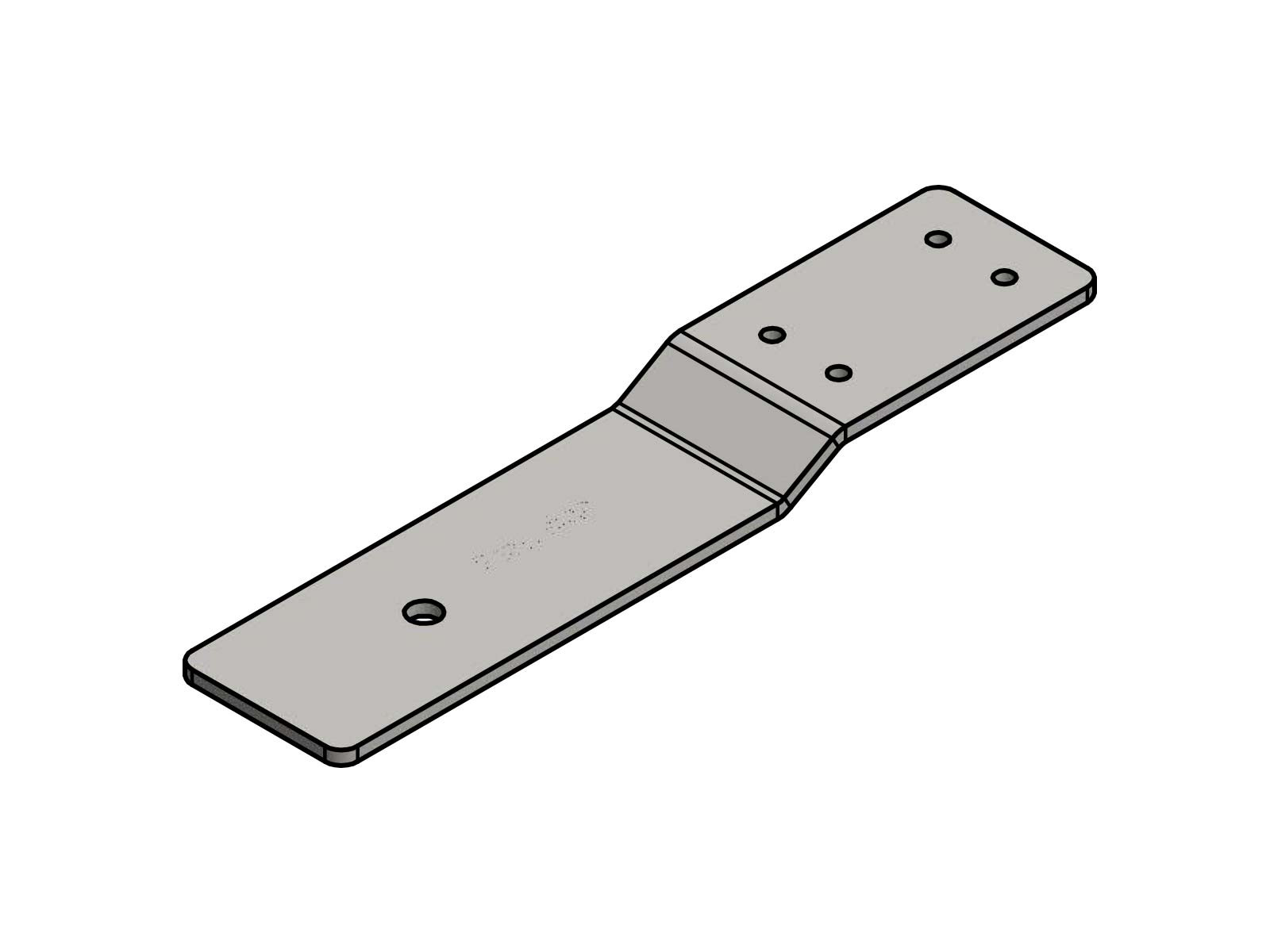 Monteringsbrakett for Custer varselbjelker - sett bestående av 2 braketter - .