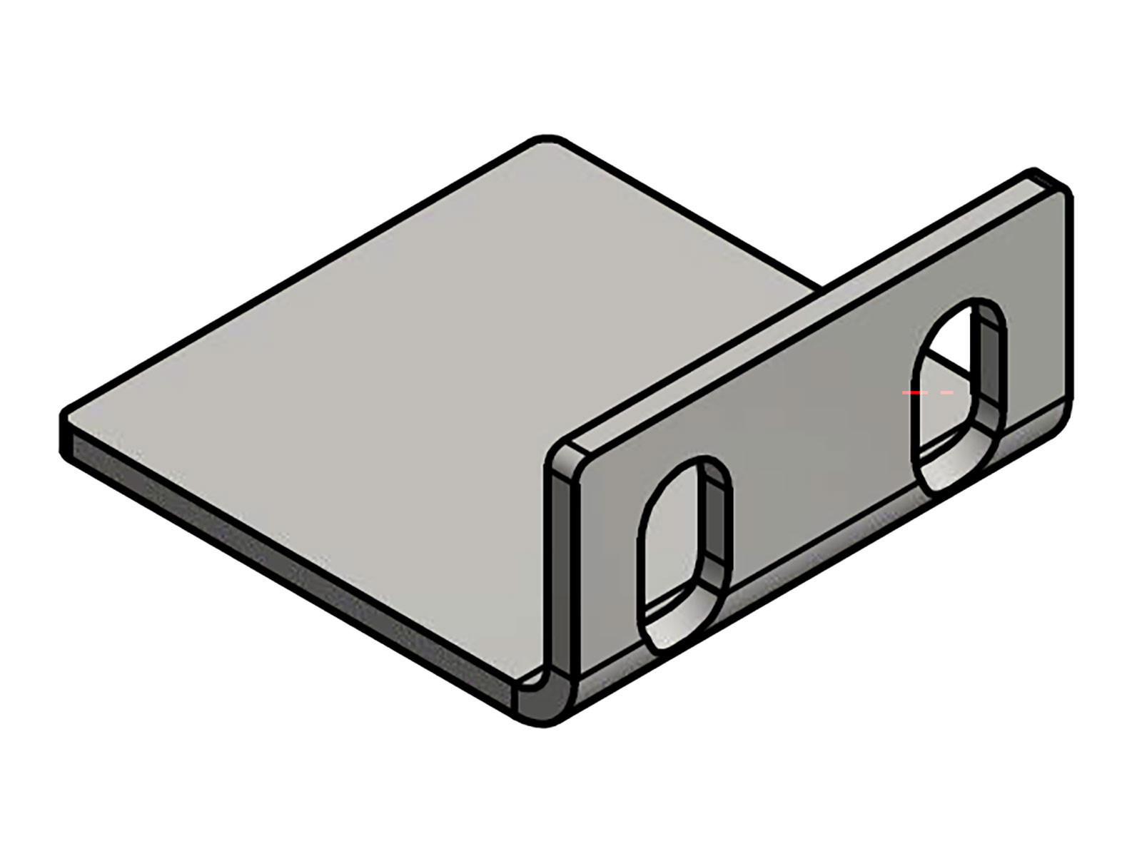 Vinkelbeslag rustfri 95x90mm