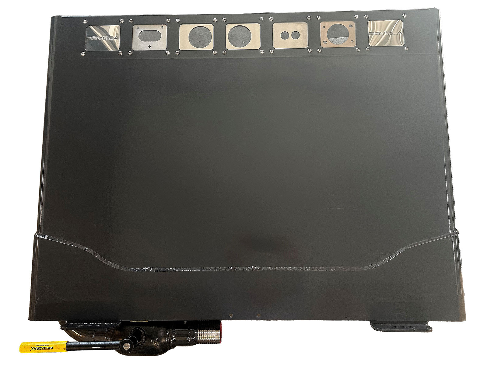 Hydraulikktank 200Lspes.250x920x1200mm Rundede hjørner - Inkl filter og kuleventil.