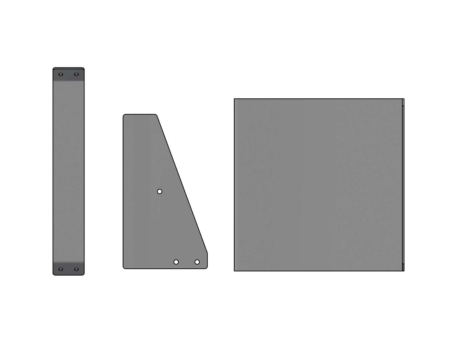 Ophæng /beslagssæt for BevoBox 587992 på MAN TG3 i højre side