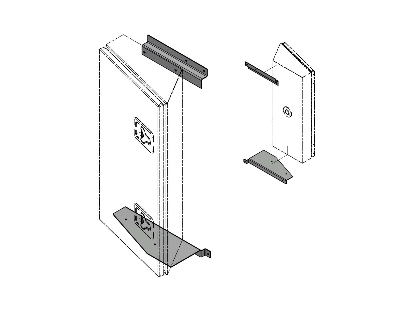 Ophæng f/Volvo BevoBox bag førerhus f/587992, 587994, 587996