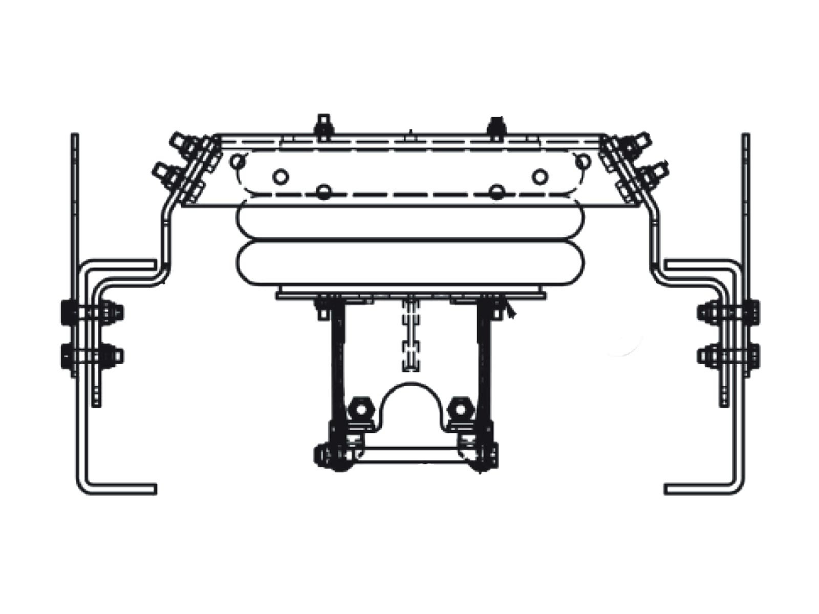 Akseltrykkfordeler foran Scania RBP 735 trommel - 5500002115