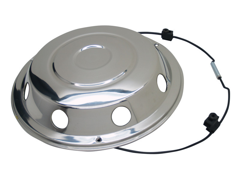 Forkapsel 17,5 rustfri m/ring - 45848