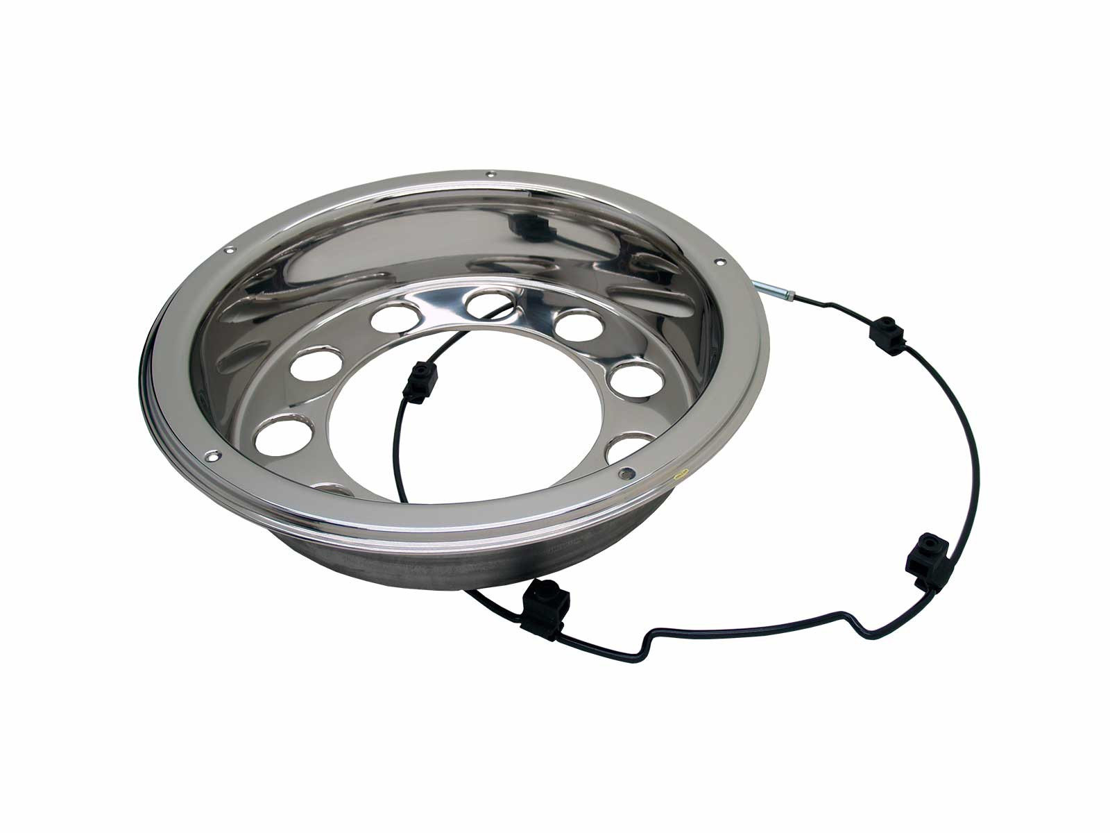 Innfelt bakkapsel 22,5" m/ring D=130mm - 45817  Centerhull ø280mm, PCD=370mm