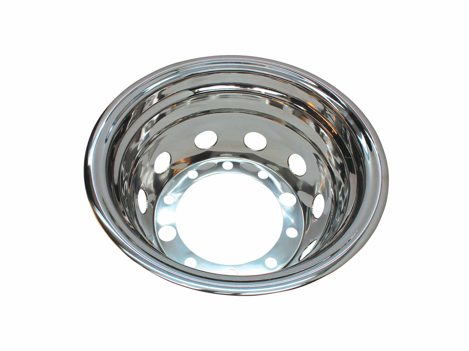 Bakkapsel 22,5x9 D=300mm rustfri - 10 hulls, PCD: 335mm