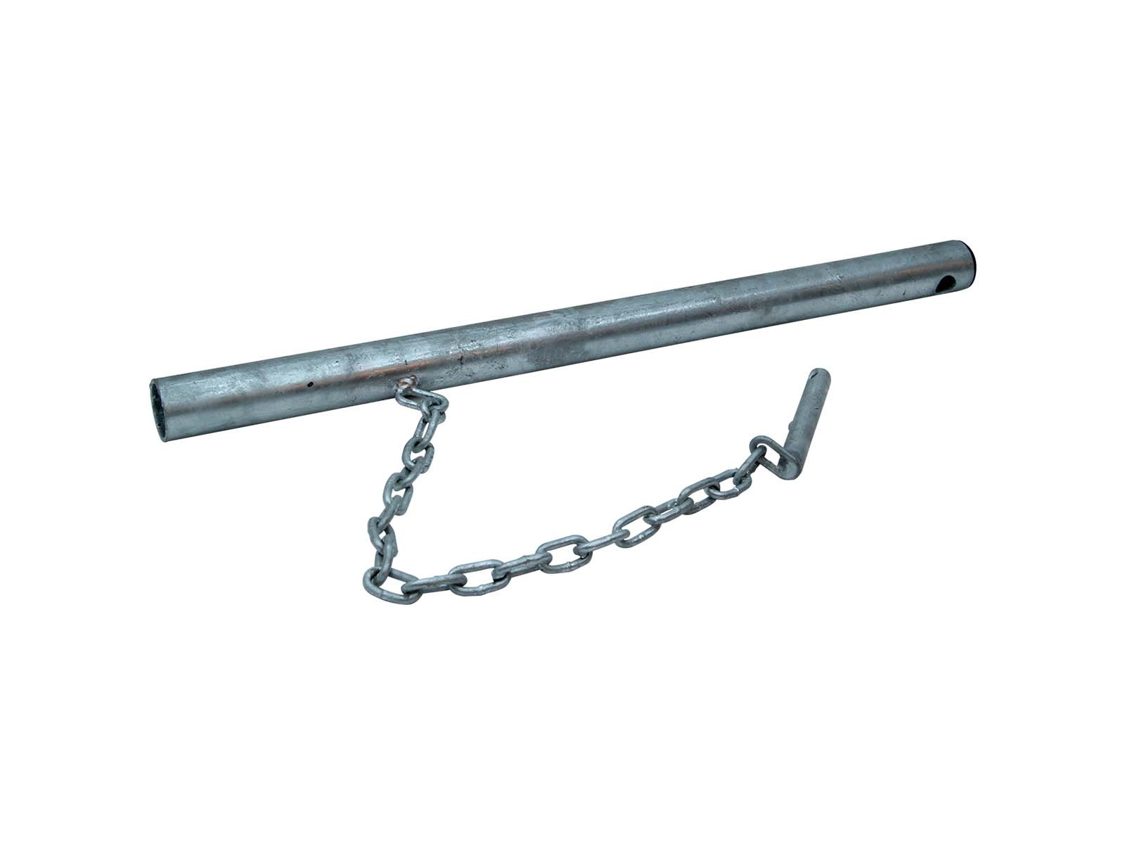 Kjettingholder rett f.klemf.ø42 L=650mm, - 24794