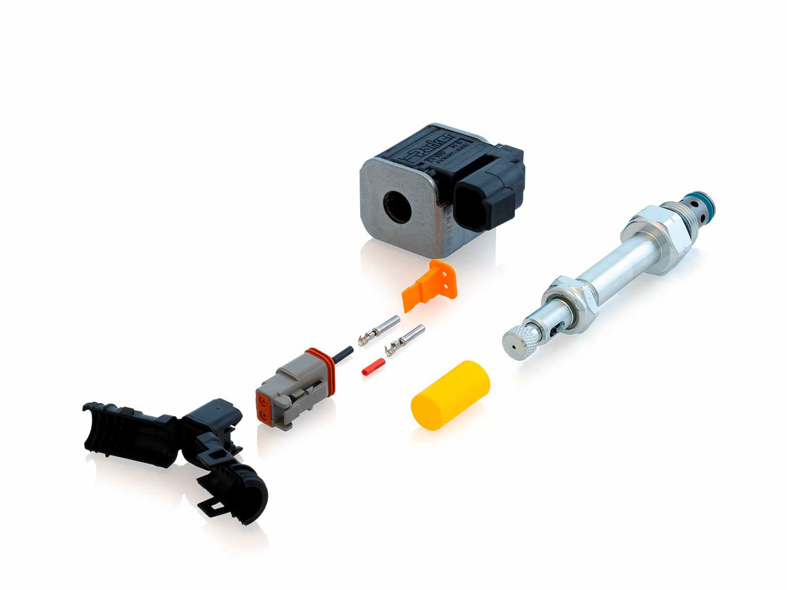 El- ventil, komplet for bypass ventil 24V med override - .