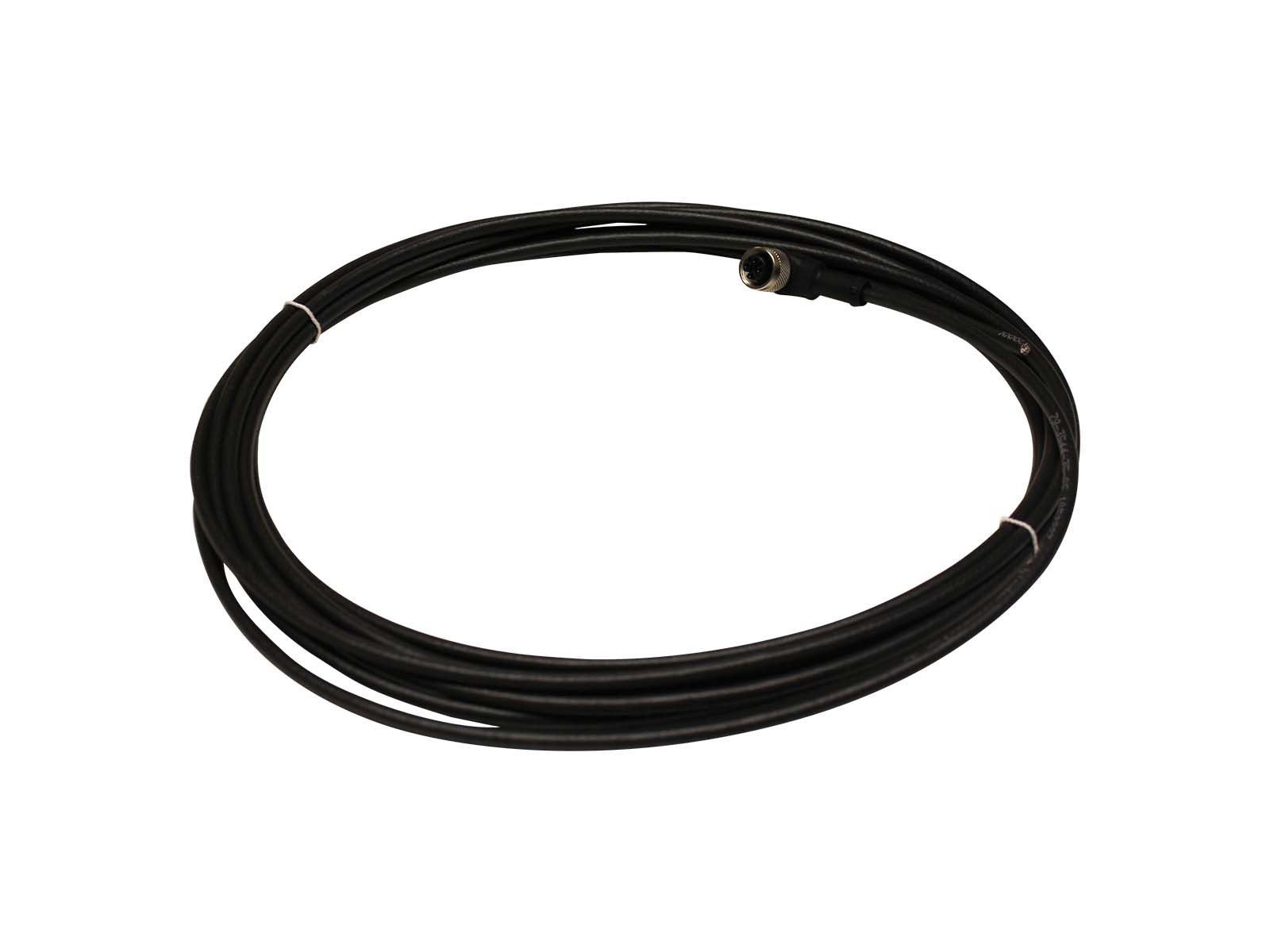 Kabel f/temp/nivåvakt  m/90° kobling, 5000mm