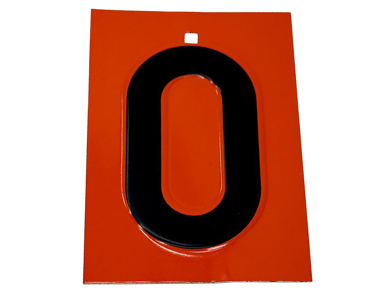 Løs tallplate "0" rustfri - 89100