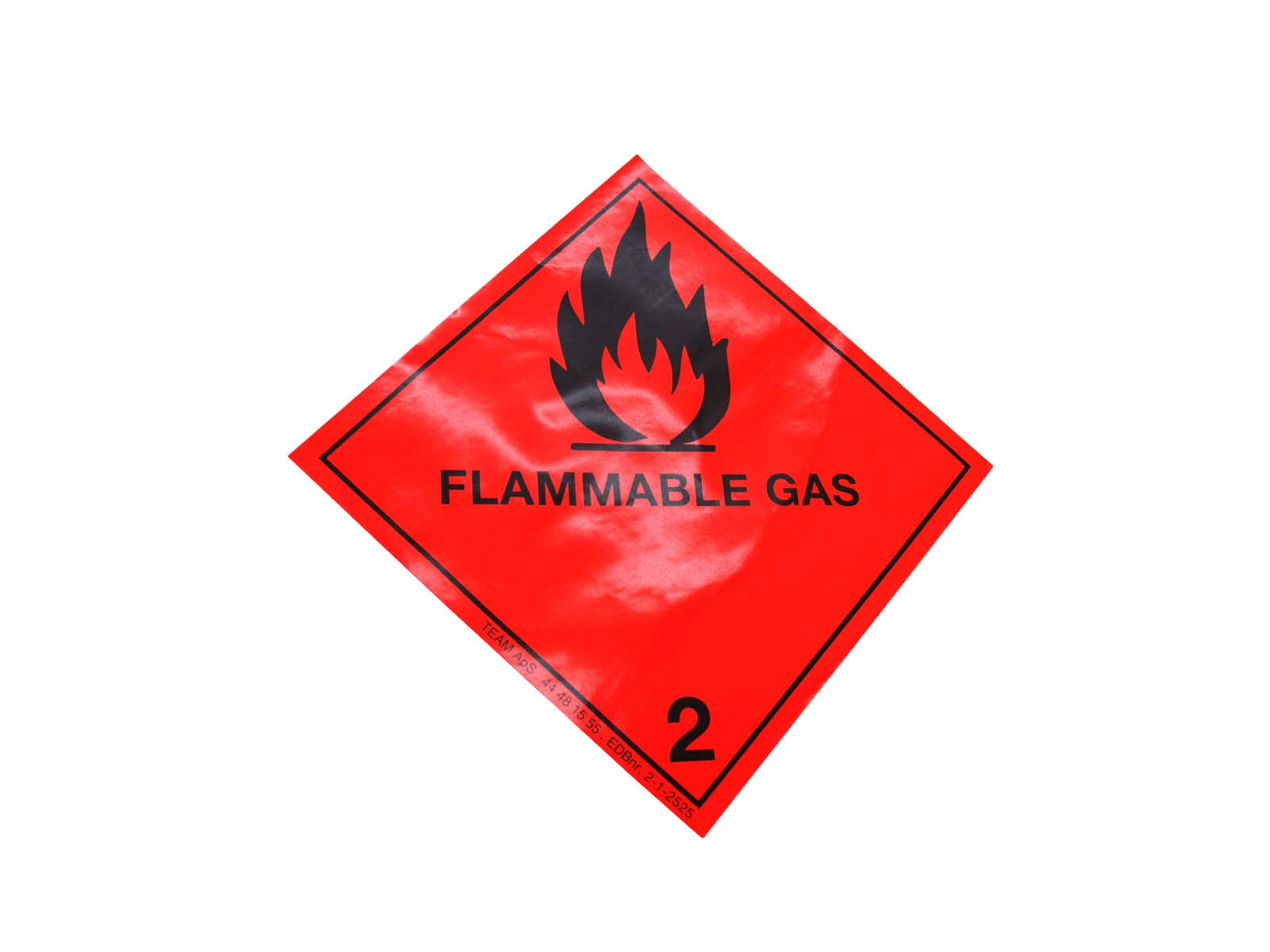 Brannfarlig gass 2 250x250 mm - F0210