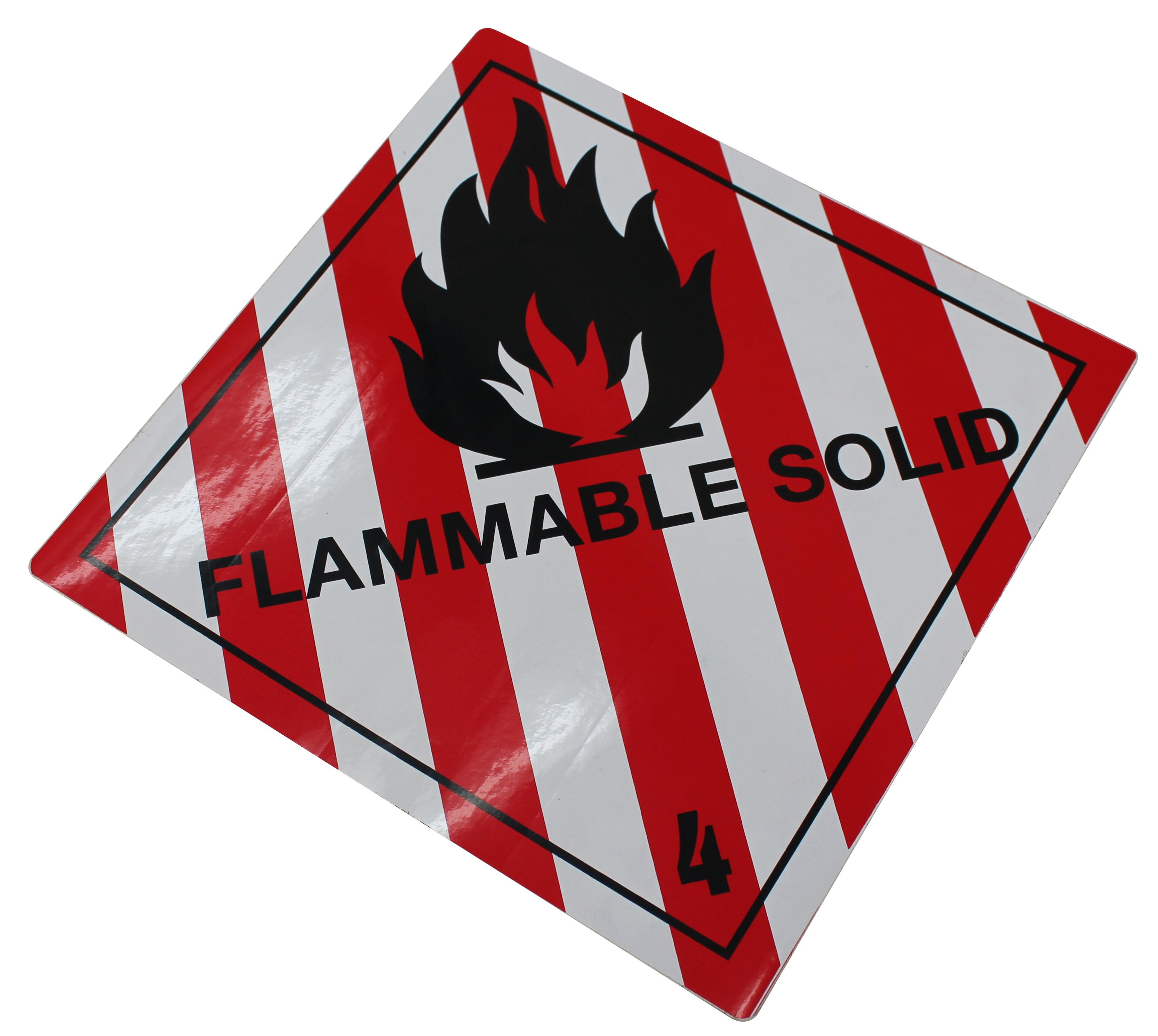 Brannfarlig fast stoff 4.1 250x250 mm - F0410