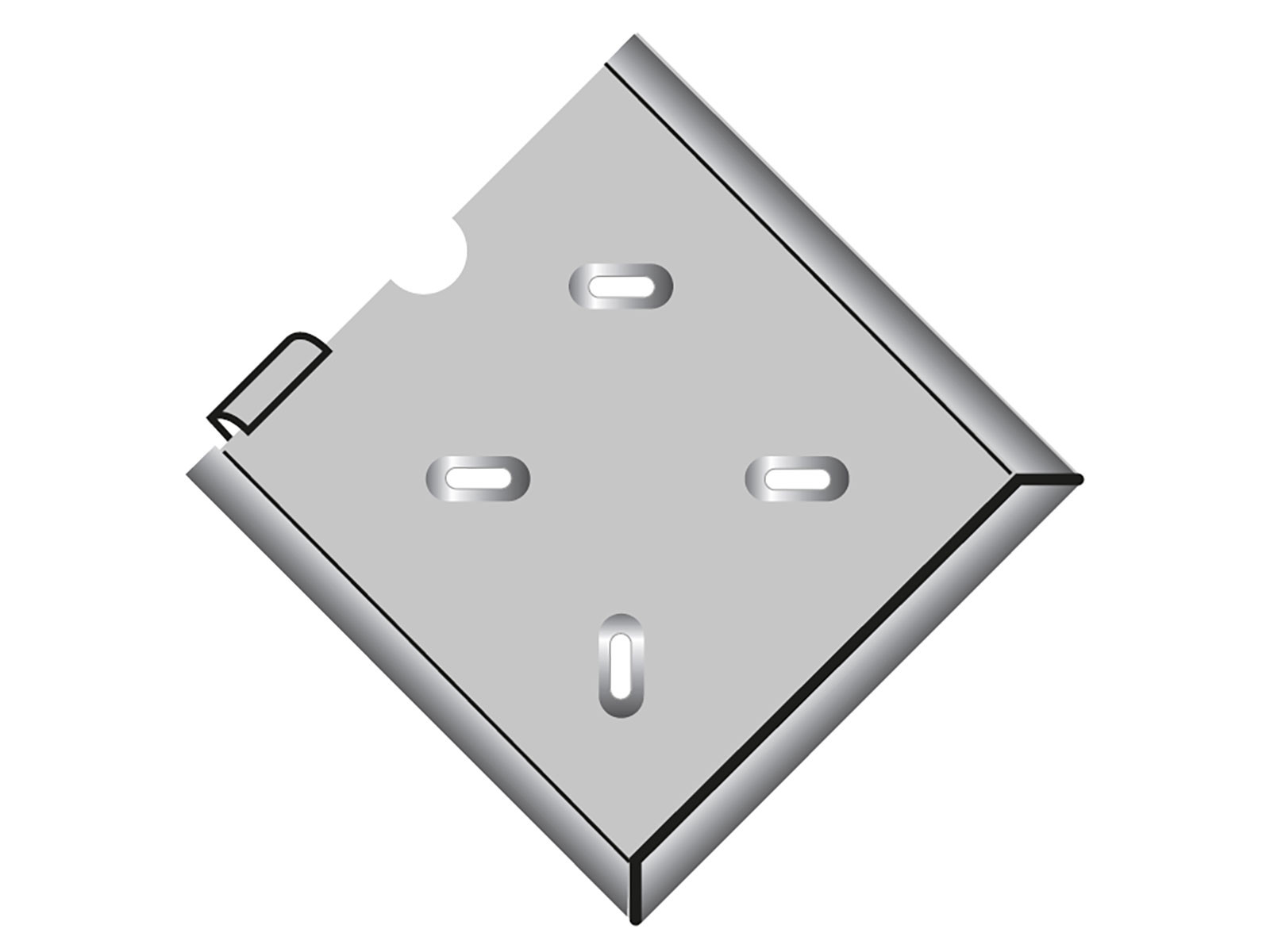 Skiltholder 300x300 syrefast - 35.905.00