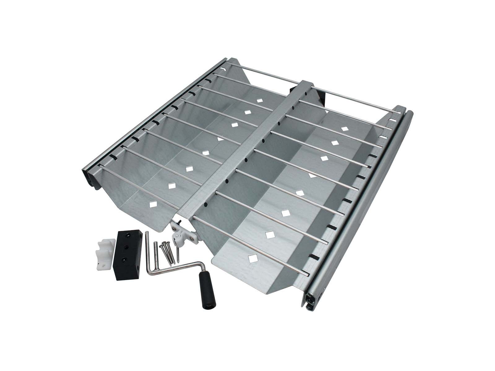 Båndholderskuff m/14 rum Alu Zink