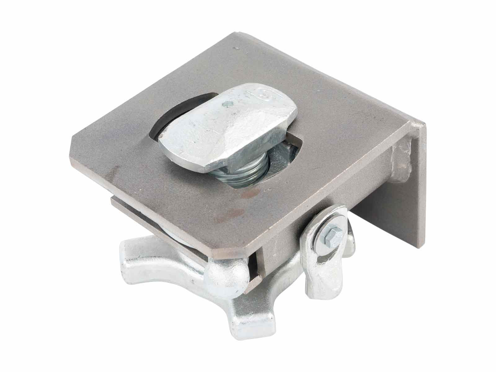 Containerlås VA 05 SNK' 52mm Høyre - Med bakplate 120 mm - Skrubar fallsikring - Hus i rå utførelse - Innerdeler leveres med løst