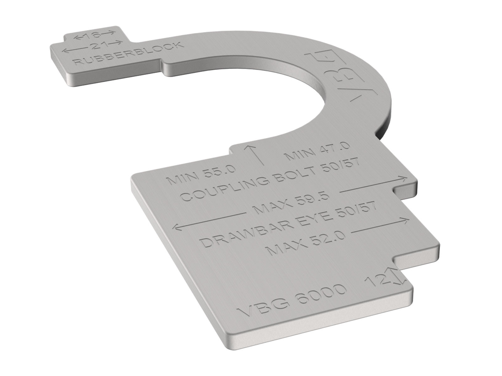 VBG Slitasjetolk 50/57mm, stål - 18-004600