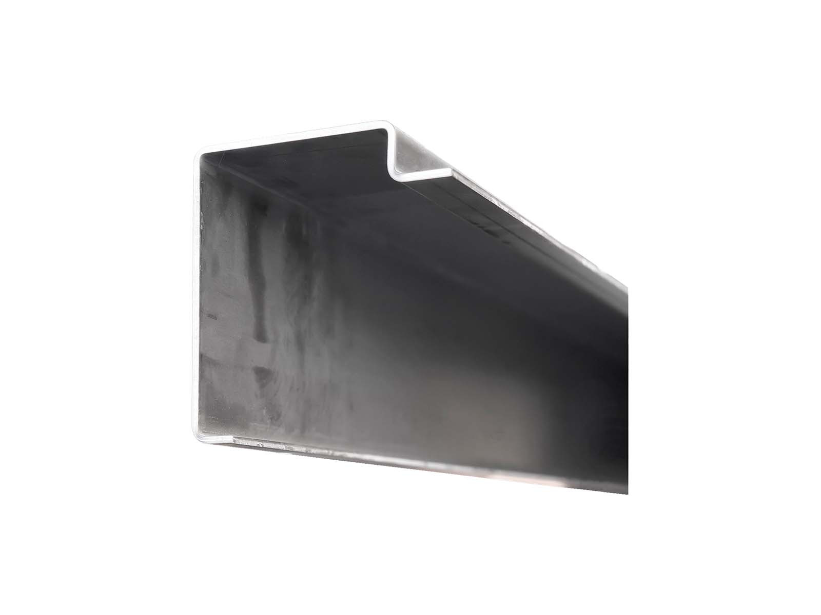 Kantprofil 4/42mm. L=7000mm Rett side. Rå. - .