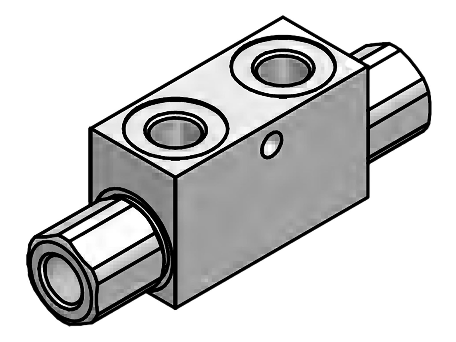 Pilotstyrt tilbakeslagsventil dobbel 3/4’’ 300bar VRDE-F 040 FF - VSG312.F40404