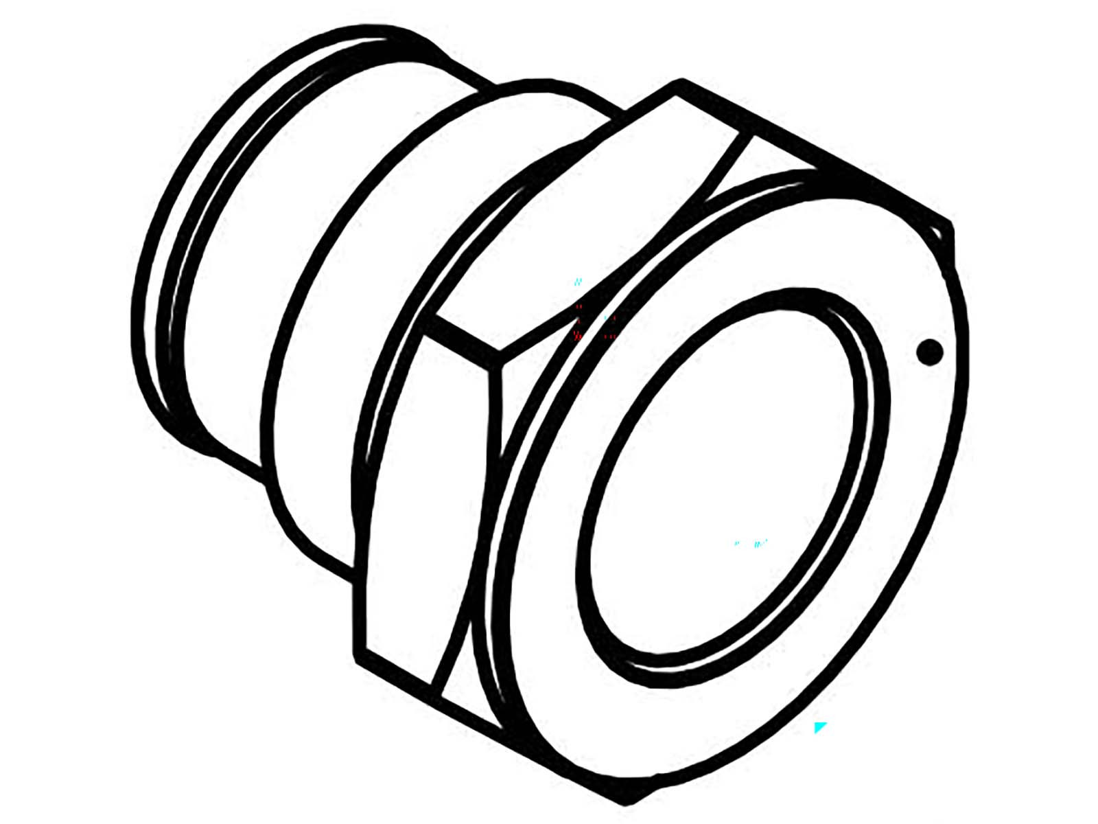 Serienippel for slange SG25 RM270 - NH 2230-260049