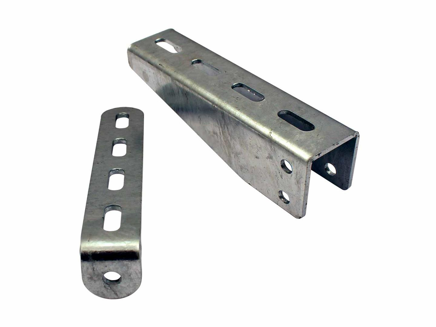 Supportbeslag bukket+skinne for verktøykasse