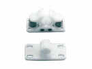 Door holder w/spring in white nylon