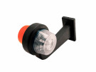 Markeringslampe LED 24V H/V hvit/orange - Med lang arm og 5000mm kabel - 30793
