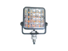 Varsellys, flash 12/24V 74x74x37,5 Orange155/03/00 LED