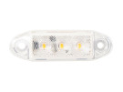 LED markeringslys Clear , Hvit , for Metec - 770226