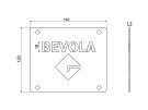 Adapterplade m. Bevola logo