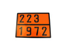 ADR skilt - 223/1972 - 400x300mm