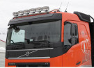 Volvo FH4 - Takbøyle lav hytte - Rustfri polert. Ø60 mm. 868620701. - 2 Lykteholdere m/kabel.