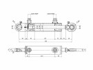 Dobbeltvirkende sylinder DE 50/40x20x12mm CC 320mm Ø 25mm - XE650500450HM11