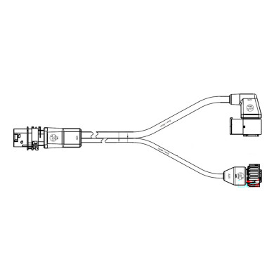 Kabel för däcktrycksövervakning, Y-kabel, Wabco